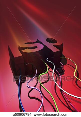 Stock Illustration - Internet service provider, artwork. Fotosearch