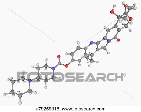 Stock Illustration - Irinotecan drug molecule. Fotosearch
