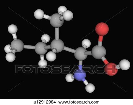 Stock Illustration - Isoleucine molecule. Fotosearch