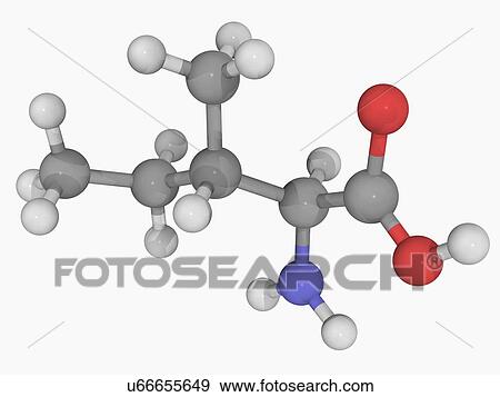 Stock Illustration - Isoleucine molecule. Fotosearch
