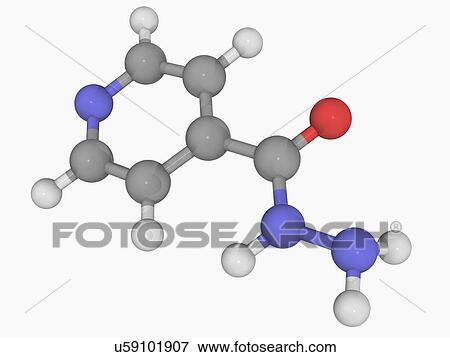 Isoniazid drug molecule View Large Illustration Stock Illustration - Isoniazid drug molecule. Fotosearch