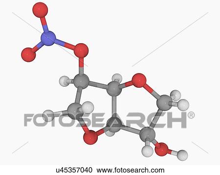 Isosorbide mononitrate drug molecule View Large Illustration Clipart - Isosorbide mononitrate drug molecule. Fotosearch