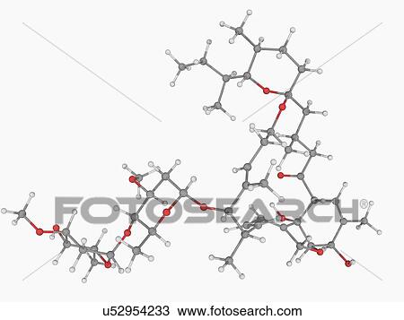 Ivermectin drug molecule View Large Illustration Drawing - Ivermectin drug molecule. Fotosearch