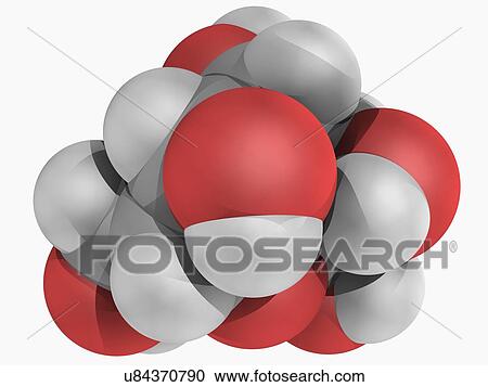 Clipart - L-glucose molecule. Fotosearch