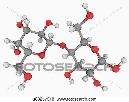 Lactose molecule View Large Illustration Stock Illustration - Lactose molecule. Fotosearch