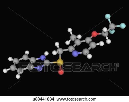Lansoprazole drug molecule View Large Illustration Stock Illustration - Lansoprazole drug molecule. Fotosearch
