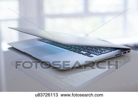 Laptop computer View Large Illustration Drawing - Laptop computer. Fotosearch