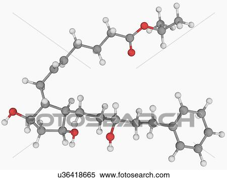 Latanoprost drug molecule View Large Illustration Stock Illustration - Latanoprost drug molecule. Fotosearch
