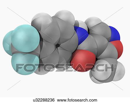 Leflunomide drug molecule View Large Illustration Stock Illustration - Leflunomide drug molecule. Fotosearch