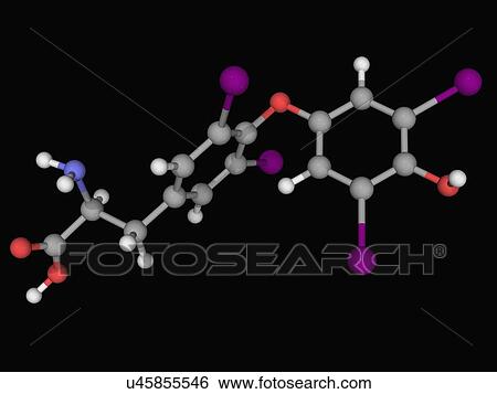 Levothyroxine drug molecule View Large Illustration Stock Illustration - Levothyroxine drug molecule. Fotosearch