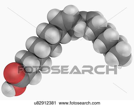 Linoleic acid molecule View Large Illustration Clip Art - Linoleic acid molecule. Fotosearch