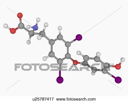 Liothyronine hormone molecule View Large Illustration Stock Illustration - Liothyronine hormone molecule. Fotosearch