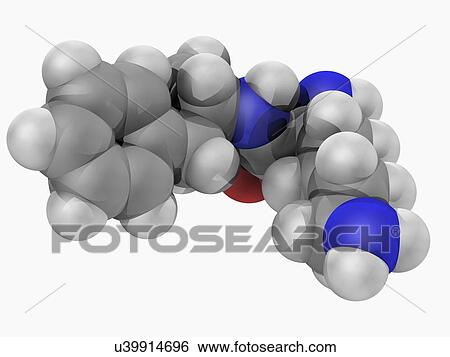 Stock Illustration - Lisdexamfetamine drug molecule. Fotosearch