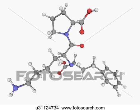 Lisinopril drug molecule View Large Illustration Stock Illustration - Lisinopril drug molecule. Fotosearch