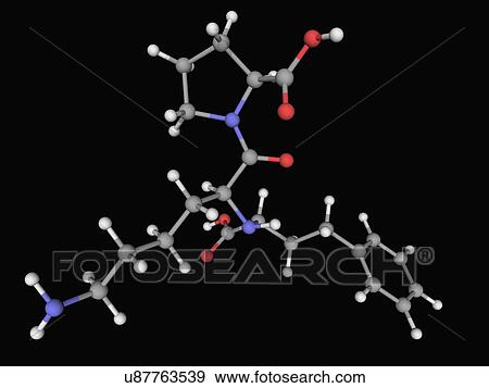 Lisinopril drug molecule View Large Illustration Stock Illustration - Lisinopril drug molecule. Fotosearch