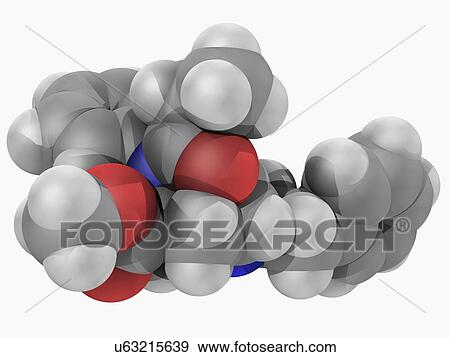 Stock Illustration - Lofentanil drug molecule. Fotosearch