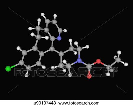 Loratadine drug molecule View Large Illustration Stock Illustration - Loratadine drug molecule. Fotosearch