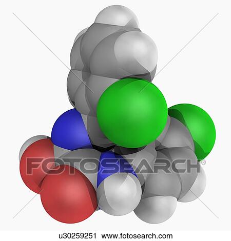 Lorazepam drug molecule View Large Illustration Clip Art - Lorazepam drug molecule. Fotosearch