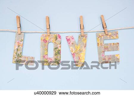 Stock Illustration - Love banner. Fotosearch