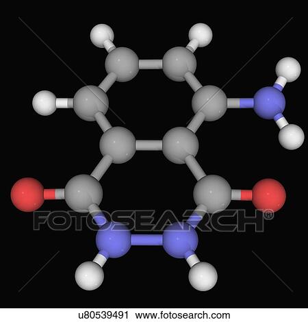Clip Art - Luminol molecule. Fotosearch