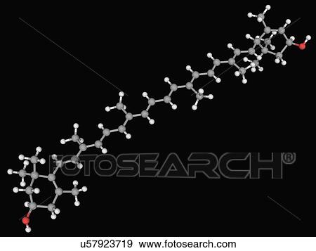 Stock Illustration - Lutein molecule. Fotosearch