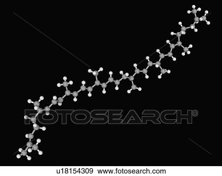 Lycopene molecule View Large Illustration Stock Illustration - Lycopene molecule. Fotosearch