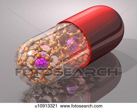 Medical nanoparticles, conceptual image View Large Illustration Clip Art - Medical nanoparticles, conceptual image. Fotosearch