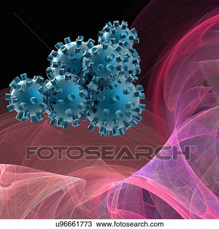 Medical nanoparticles, conceptual image View Large Illustration Drawing - Medical nanoparticles, conceptual image. Fotosearch