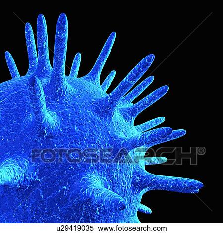 Stock Illustration - Medical nanoparticles, conceptual image. Fotosearch