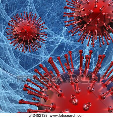 Stock Illustration - Medical nanoparticles, conceptual image. Fotosearch
