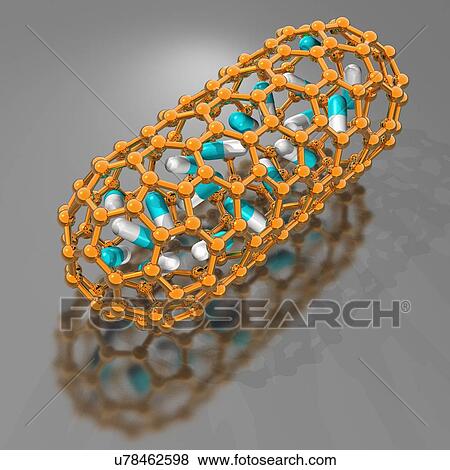 Medical nanoparticles, conceptual image View Large Illustration Stock Illustration - Medical nanoparticles, conceptual image. Fotosearch
