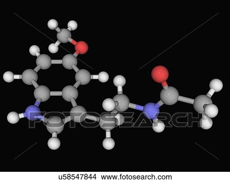 Melatonin molecule View Large Illustration Stock Illustration - Melatonin molecule. Fotosearch