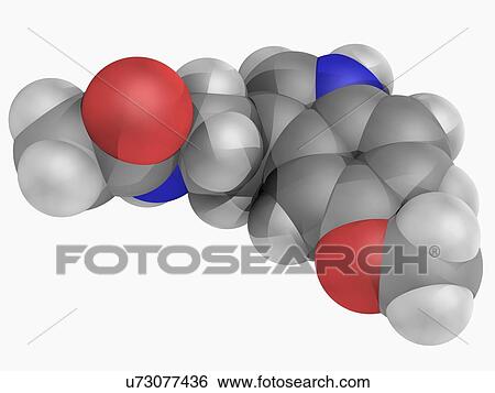 Melatonin molecule View Large Illustration Stock Illustration - Melatonin molecule. Fotosearch