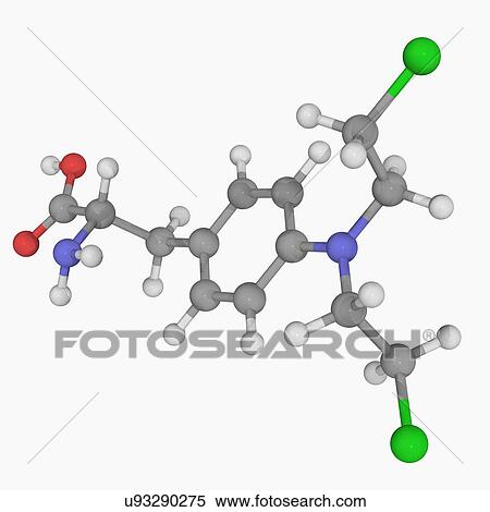 Melphalan drug molecule View Large Illustration Stock Illustration - Melphalan drug molecule. Fotosearch
