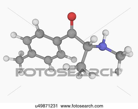 Clip Art - Mephedrone drug molecule. Fotosearch