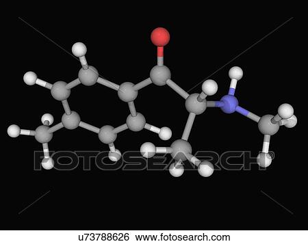 Stock Illustration - Mephedrone drug molecule. Fotosearch