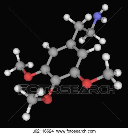 Mescaline drug molecule View Large Illustration Stock Illustration - Mescaline drug molecule. Fotosearch