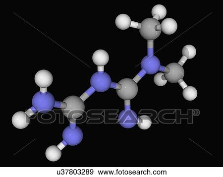 Metformin drug molecule View Large Illustration Stock Illustration - Metformin drug molecule. Fotosearch