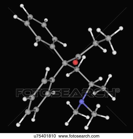Methadone drug molecule View Large Illustration Clipart - Methadone drug molecule. Fotosearch