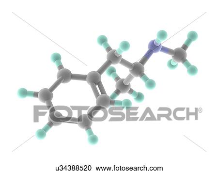 Methamphetamine drug molecule View Large Illustration Clipart - Methamphetamine drug molecule. Fotosearch