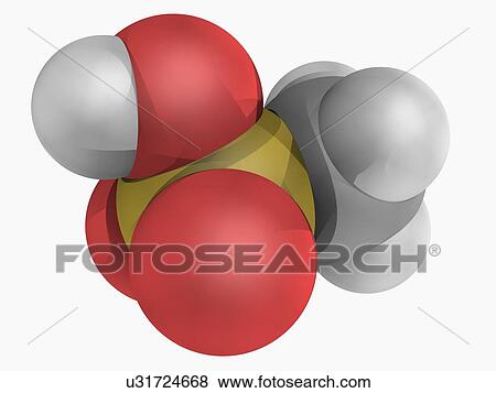 Methanesulfonic acid molecule View Large Illustration Stock Illustration - Methanesulfonic acid molecule. Fotosearch