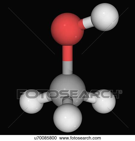 Methanol molecule View Large Illustration Clipart - Methanol molecule. Fotosearch