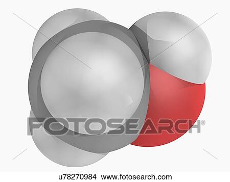 Methanol molecule View Large Illustration Stock Illustration - Methanol molecule. Fotosearch