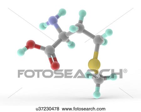 Methionine molecule View Large Illustration Stock Illustration - Methionine molecule. Fotosearch