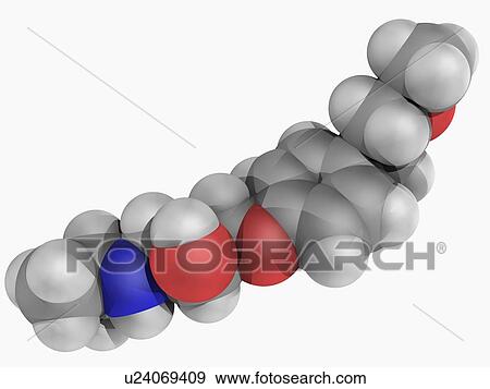 Metoprolol drug molecule View Large Illustration Stock Illustration - Metoprolol drug molecule. Fotosearch