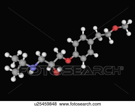 Metoprolol drug molecule View Large Illustration Stock Illustration - Metoprolol drug molecule. Fotosearch