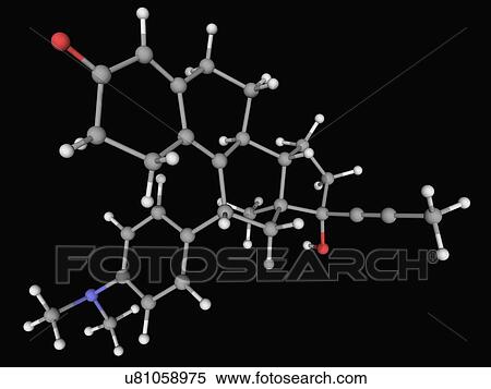 Mifepristone drug molecule View Large Illustration Stock Illustration - Mifepristone drug molecule. Fotosearch