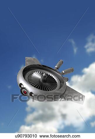 Military drone, conceptual artwork View Large Illustration Clipart - Military drone, conceptual artwork. Fotosearch