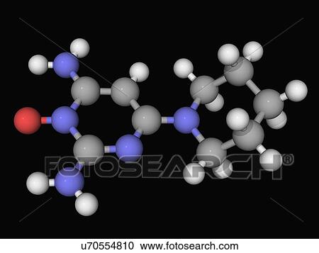 Minoxidil drug molecule View Large Illustration Clipart - Minoxidil drug molecule. Fotosearch