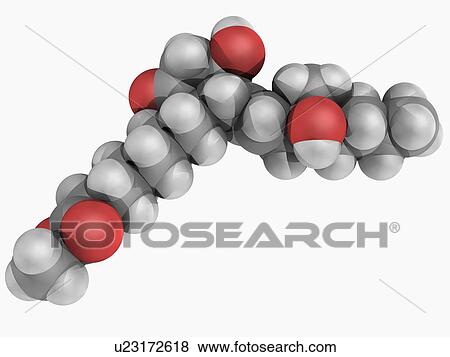Stock Illustration - Misoprostol drug molecule. Fotosearch